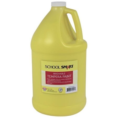 SCHOOL SMART School Smart 2002766 1 gal Washable Tempera Paint; Yellow 2002766